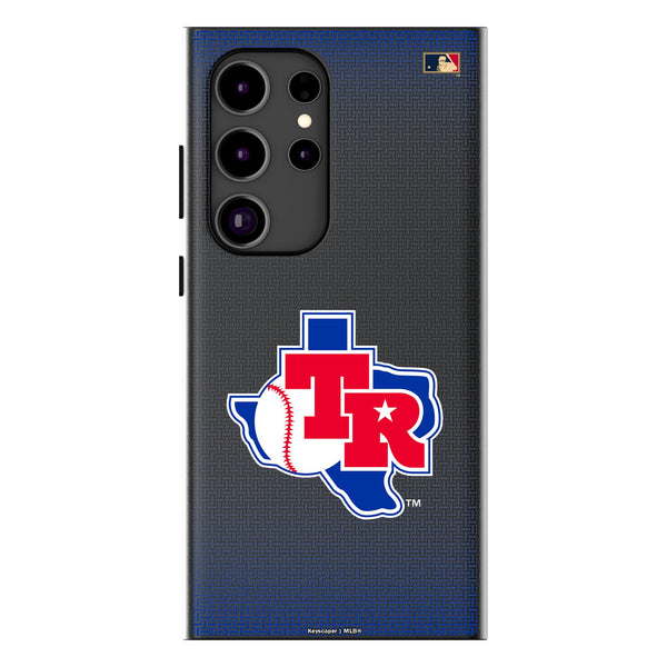 Texas Rangers 1981-1983 - Cooperstown Collection Linen Galaxy MagSafe Compatible Phone Case