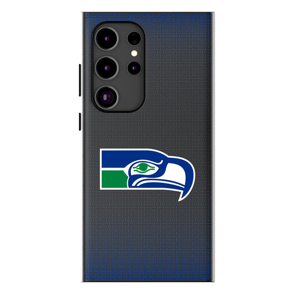 Seattle Seahawks Historic Collection Linen Galaxy MagSafe Compatible Phone Case