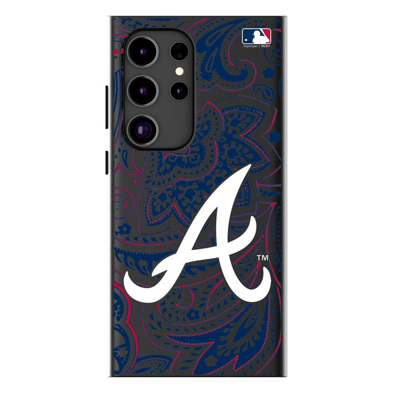 Atlanta Braves Paisley Galaxy MagSafe Compatible Phone Case