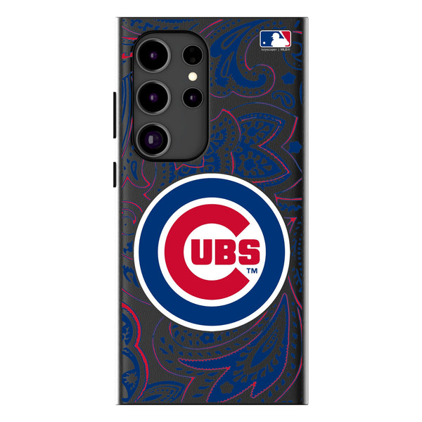 Chicago Cubs Paisley Galaxy MagSafe Compatible Phone Case