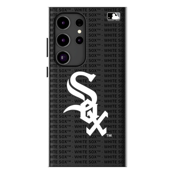 Chicago White Sox Text Backdrop Galaxy MagSafe Compatible Phone Case