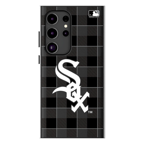 Chicago White Sox Plaid Galaxy MagSafe Compatible Phone Case