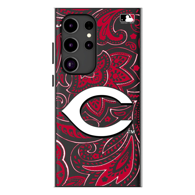 Cincinnati Reds Paisley Galaxy MagSafe Compatible Phone Case