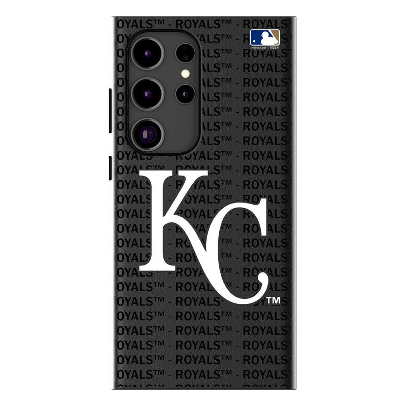 Kansas City Royals Text Backdrop Galaxy MagSafe Compatible Phone Case