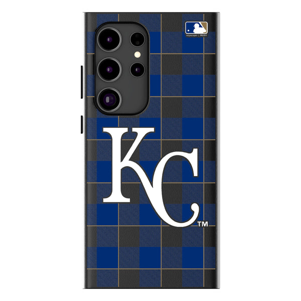 Kansas City Royals Plaid Galaxy MagSafe Compatible Phone Case