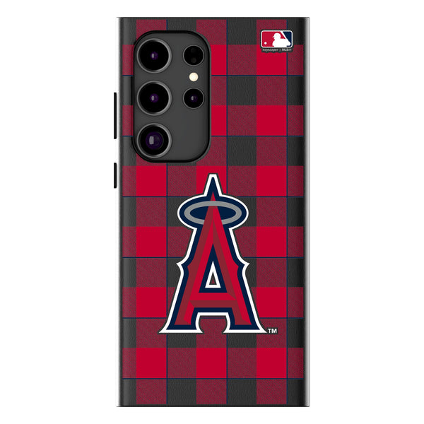 Los Angeles Angels Plaid Galaxy MagSafe Compatible Phone Case