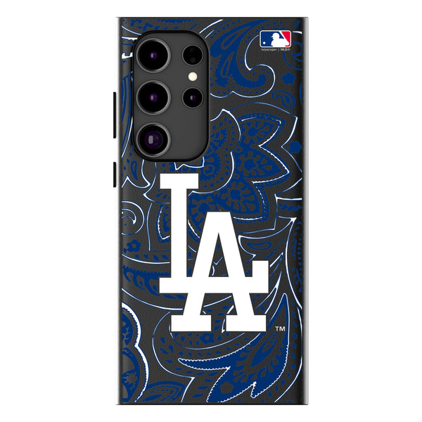 LA Dodgers Paisley Galaxy MagSafe Compatible Phone Case