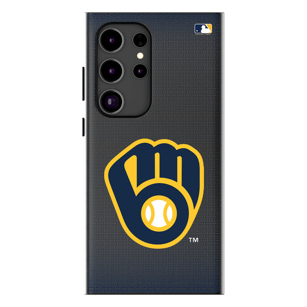 Milwaukee Brewers Linen Galaxy MagSafe Compatible Phone Case