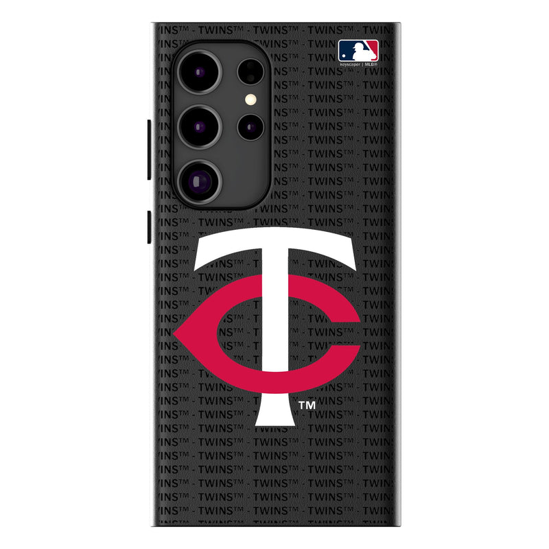 Minnesota Twins Text Backdrop Galaxy MagSafe Compatible Phone Case