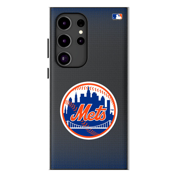 New York Mets Linen Galaxy MagSafe Compatible Phone Case