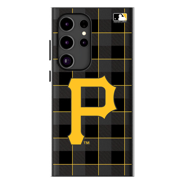 Pittsburgh Pirates Plaid Galaxy MagSafe Compatible Phone Case