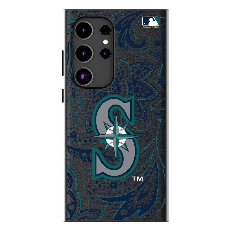 Seattle Mariners Paisley Galaxy MagSafe Compatible Phone Case