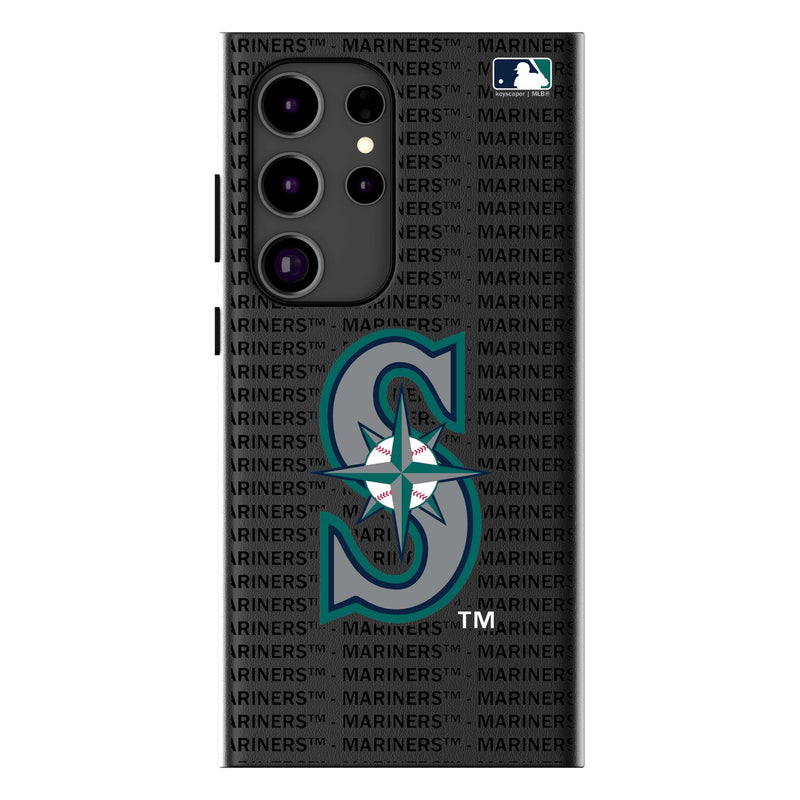 Seattle Mariners Text Backdrop Galaxy MagSafe Compatible Phone Case