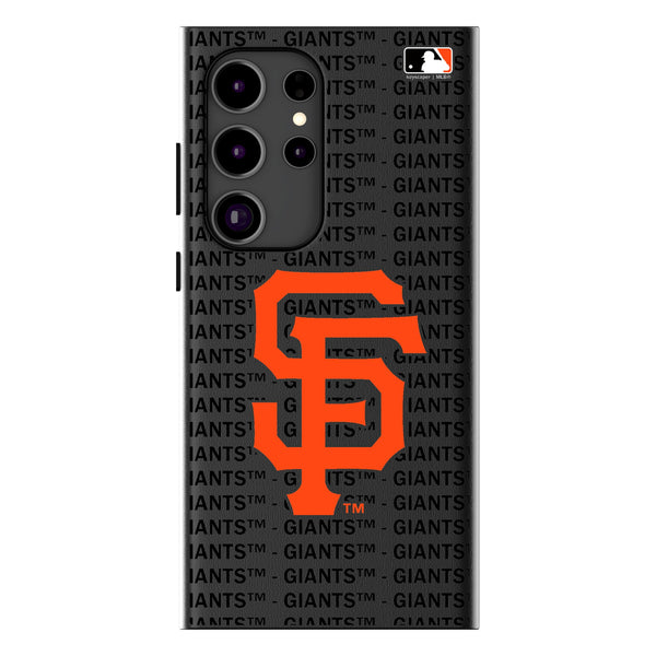 San Francisco Giants Text Backdrop Galaxy MagSafe Compatible Phone Case