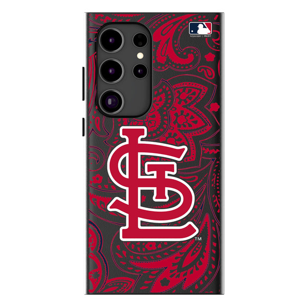 St Louis Cardinals Paisley Galaxy MagSafe Compatible Phone Case