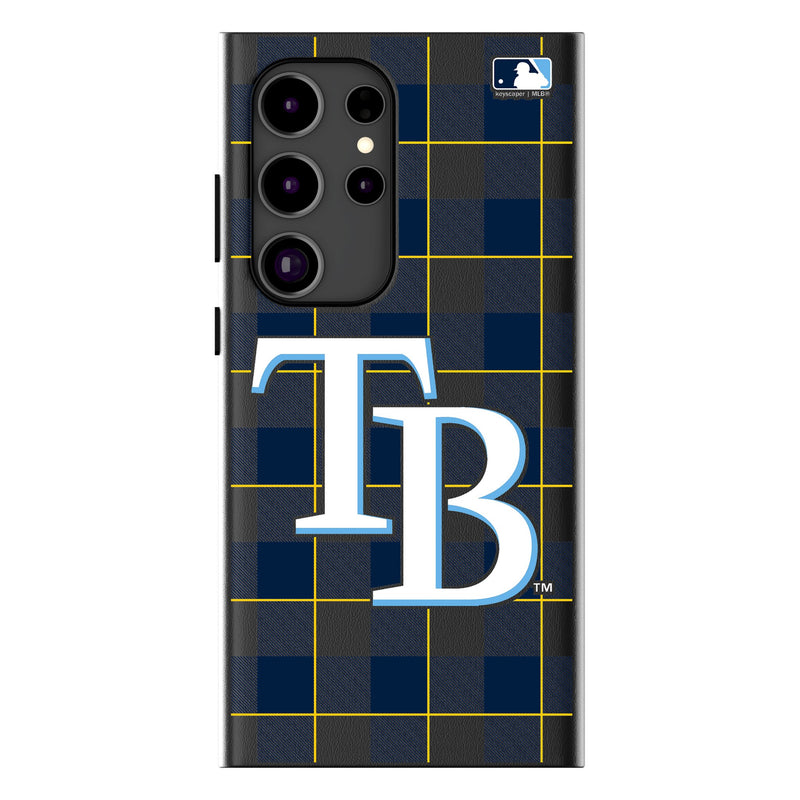 Tampa Bay Rays Plaid Galaxy MagSafe Compatible Phone Case