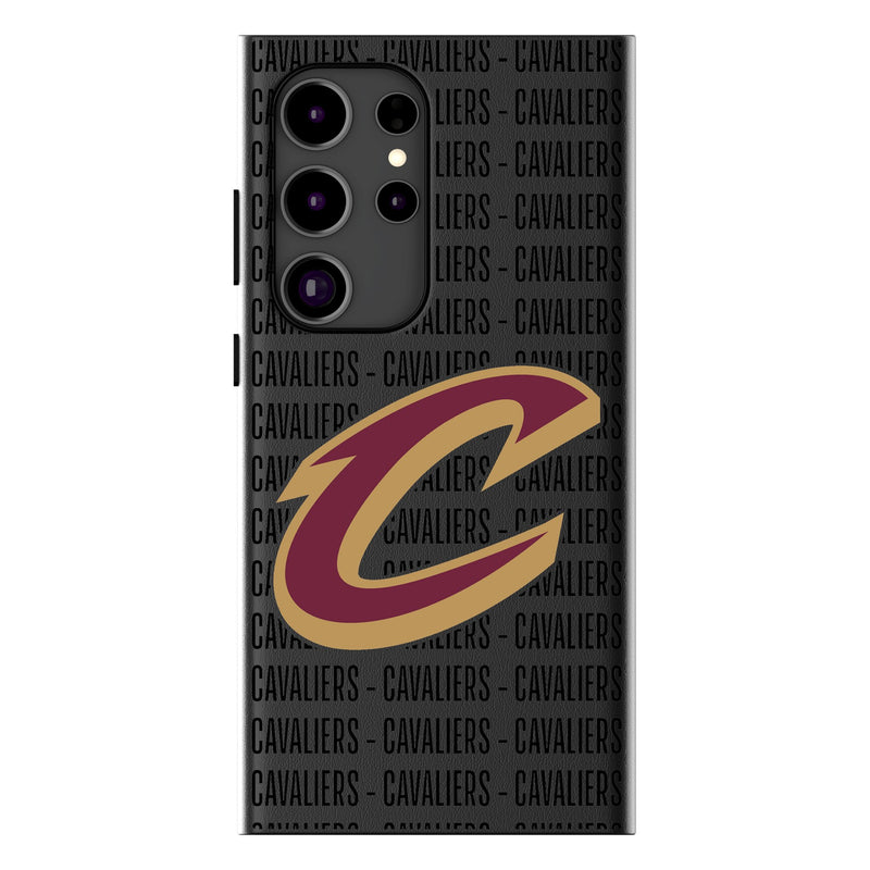 Cleveland Cavaliers Text Backdrop Galaxy MagSafe Compatible Phone Case