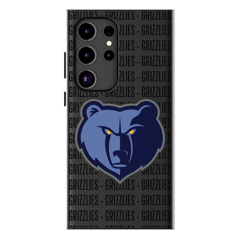 Memphis Grizzlies Text Backdrop Galaxy MagSafe Compatible Phone Case