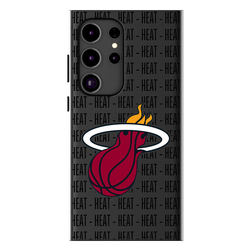 Miami Heat Text Backdrop Galaxy MagSafe Compatible Phone Case