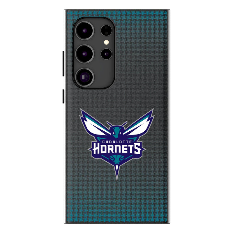 Charlotte Hornets Linen Galaxy MagSafe Compatible Phone Case