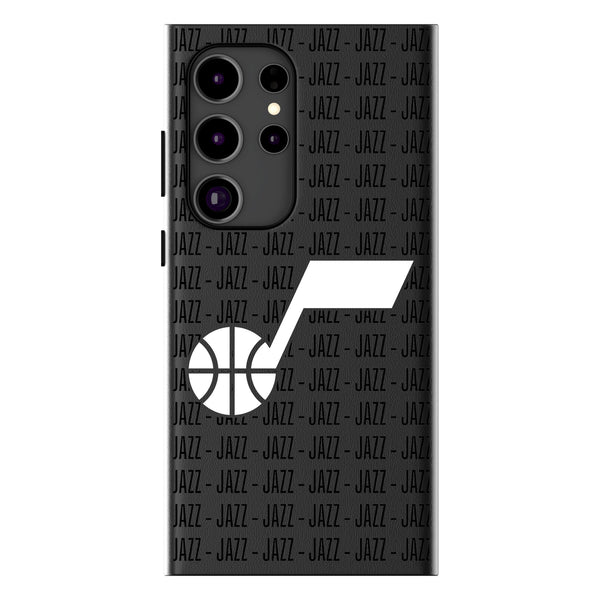 Utah Jazz Text Backdrop Galaxy MagSafe Compatible Phone Case