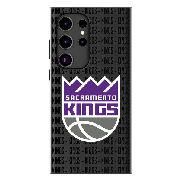 Sacramento Kings Text Backdrop Galaxy MagSafe Compatible Phone Case