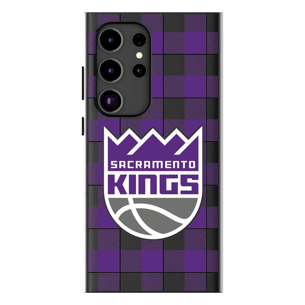 Sacramento Kings Plaid Galaxy MagSafe Compatible Phone Case