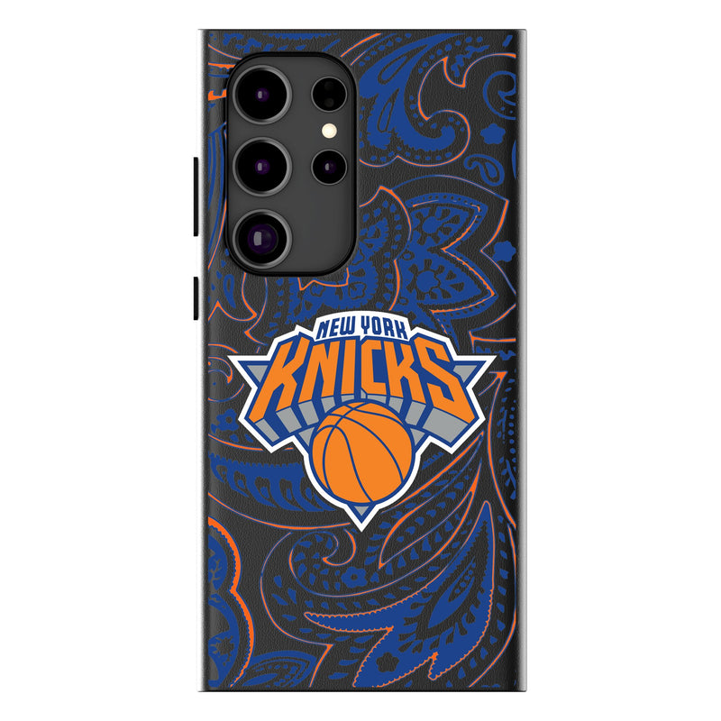 New York Knicks Paisley Galaxy MagSafe Compatible Phone Case