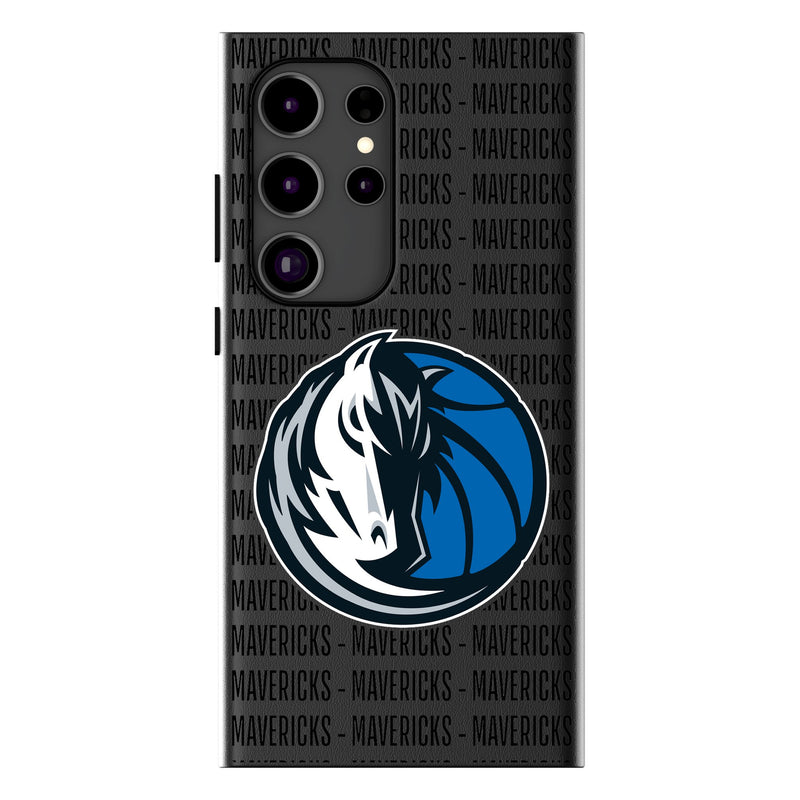 Dallas Mavericks Text Backdrop Galaxy MagSafe Compatible Phone Case