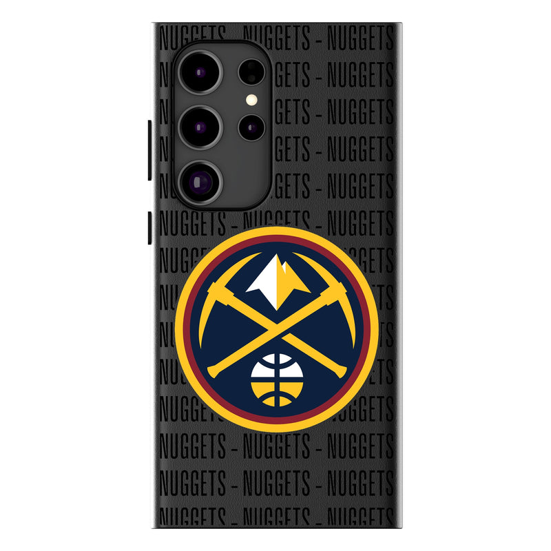 Denver Nuggets Text Backdrop Galaxy MagSafe Compatible Phone Case