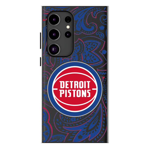 Detroit Pistons Paisley Galaxy MagSafe Compatible Phone Case