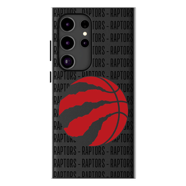 Toronto Raptors Text Backdrop Galaxy MagSafe Compatible Phone Case