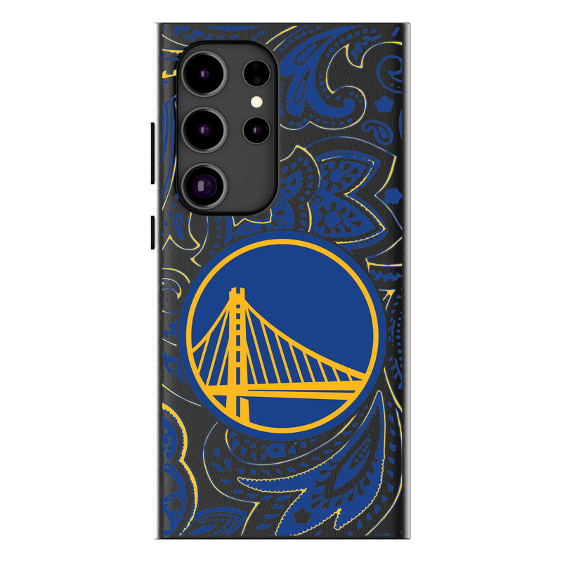 Golden State Warriors Paisley Galaxy MagSafe Compatible Phone Case