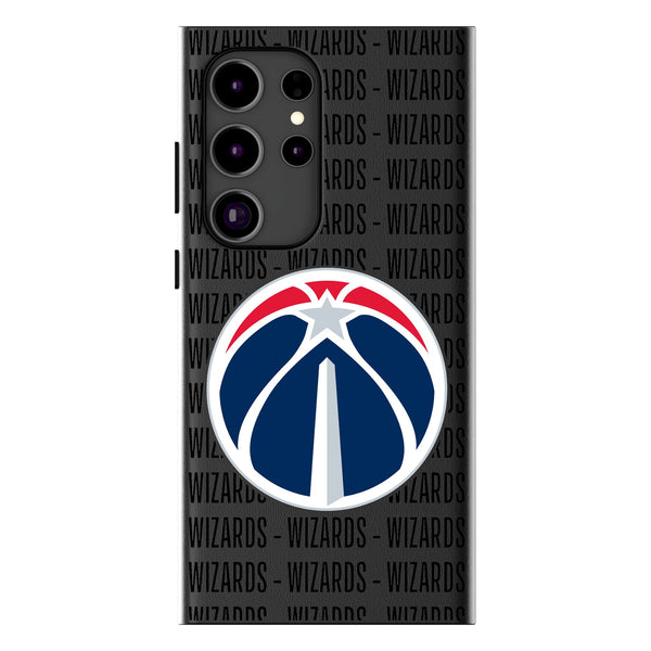 Washington Wizards Text Backdrop Galaxy MagSafe Compatible Phone Case