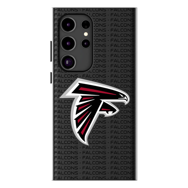 Atlanta Falcons Text Backdrop Galaxy MagSafe Compatible Phone Case