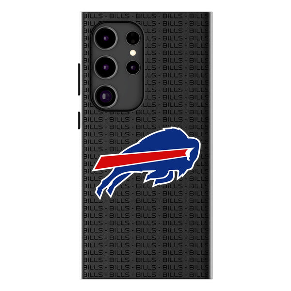 Buffalo Bills Text Backdrop Galaxy MagSafe Compatible Phone Case