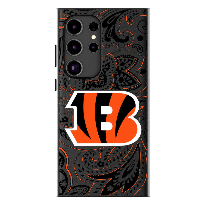 Cincinnati Bengals Paisley Galaxy Magnetic Phone Case