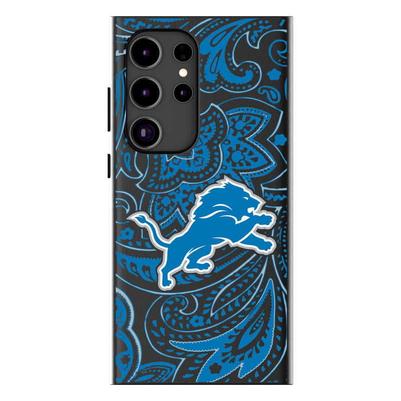 Detroit Lions Paisley Galaxy Magnetic Phone Case