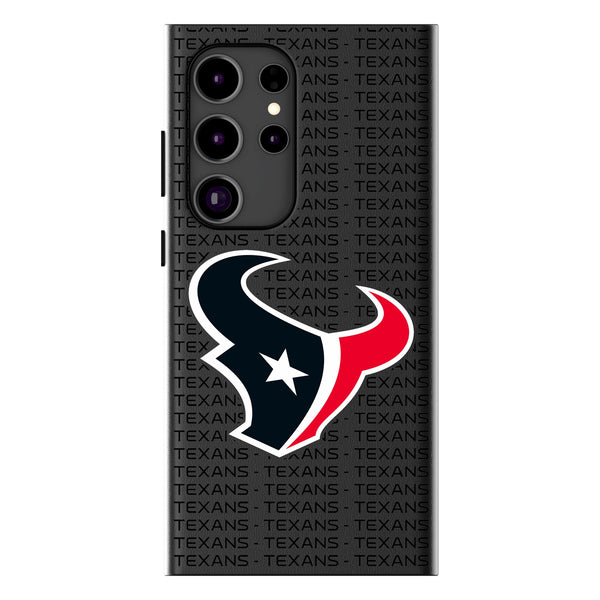 Houston Texans Text Backdrop Galaxy MagSafe Compatible Phone Case