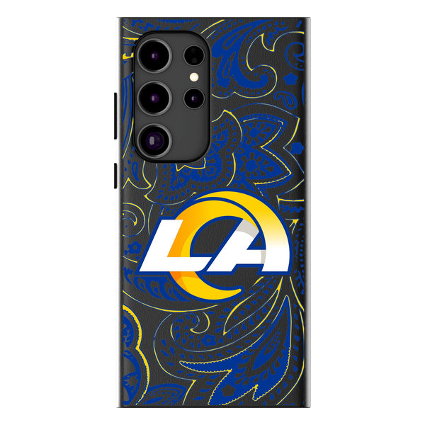 Los Angeles Rams Paisley Galaxy Magnetic Phone Case