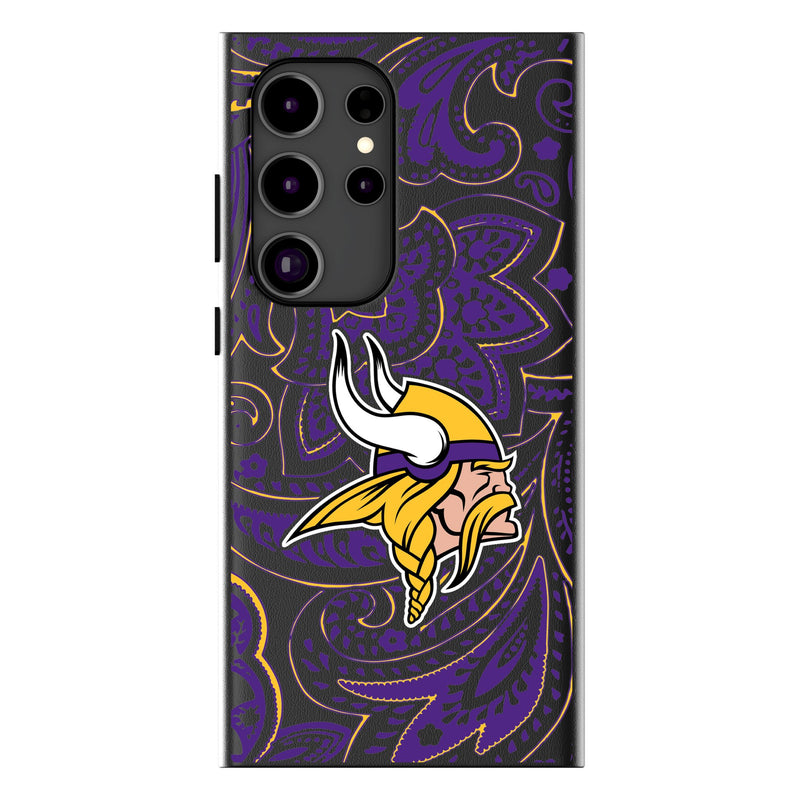 Minnesota Vikings Paisley Galaxy Magnetic Phone Case