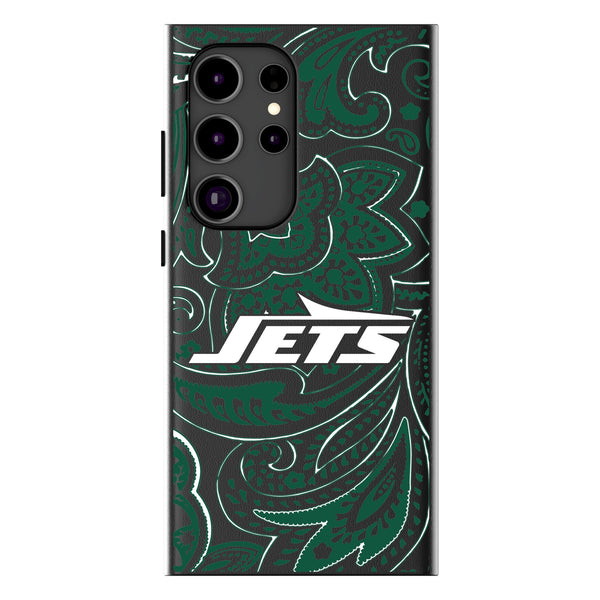 New York Jets Paisley Galaxy MagSafe Compatible Phone Case