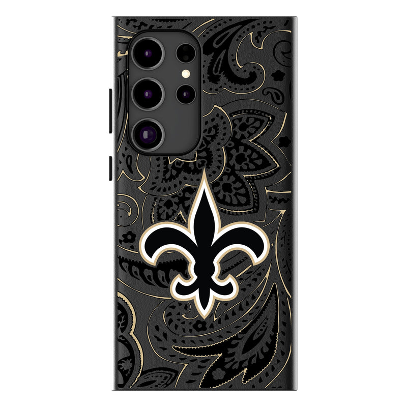 New Orleans Saints Paisley Galaxy Magnetic Phone Case