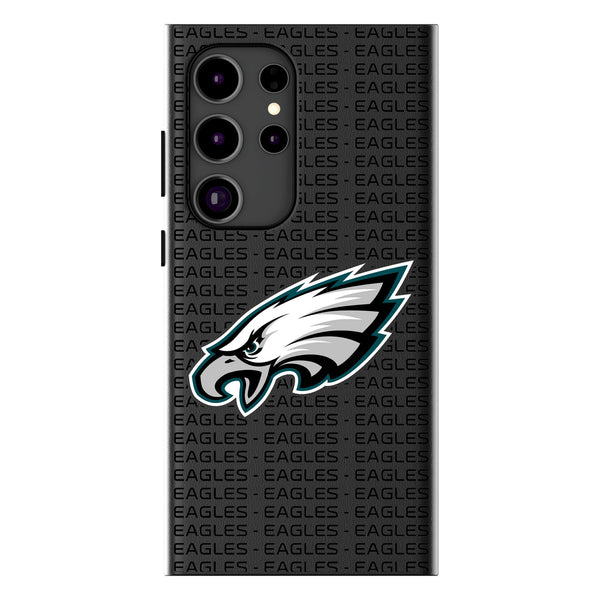 Philadelphia Eagles Text Backdrop Galaxy MagSafe Compatible Phone Case