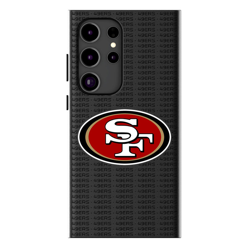 San Francisco 49ers Text Backdrop Galaxy MagSafe Compatible Phone Case