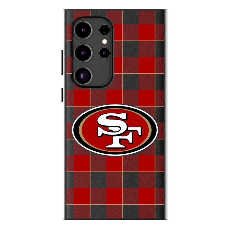 San Francisco 49ers Plaid Galaxy Magnetic Phone Case