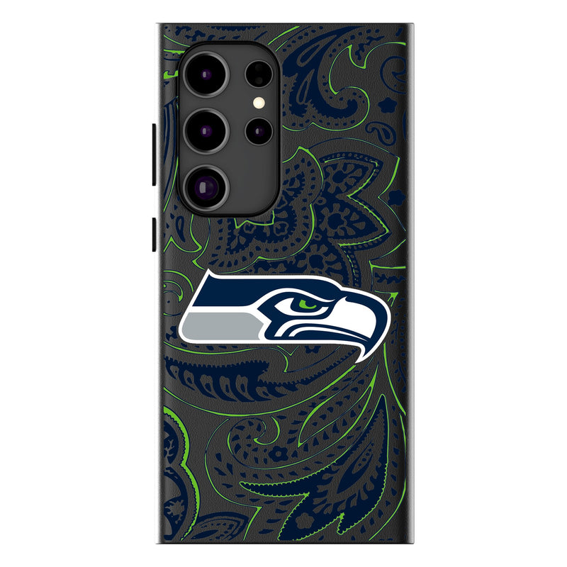 Seattle Seahawks Paisley Galaxy Magnetic Phone Case