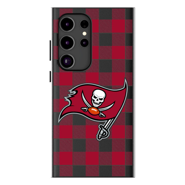 Tampa Bay Buccaneers Plaid Galaxy Magnetic Phone Case