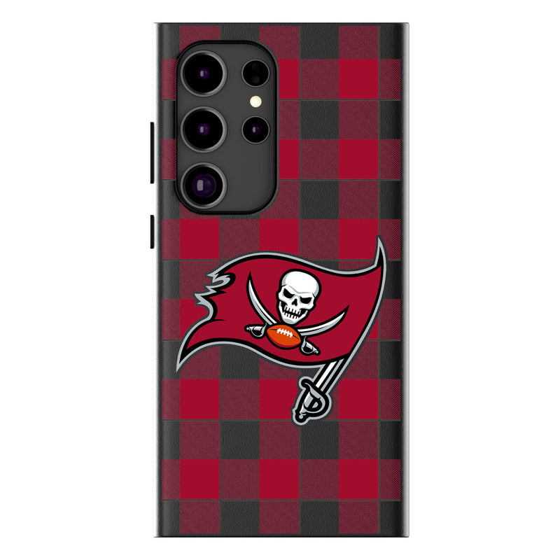 Tampa Bay Buccaneers Plaid Galaxy Magnetic Phone Case