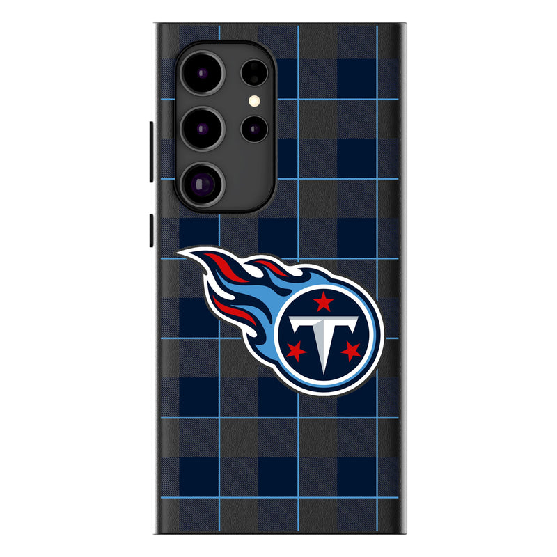 Tennessee Titans Plaid Galaxy Magnetic Phone Case